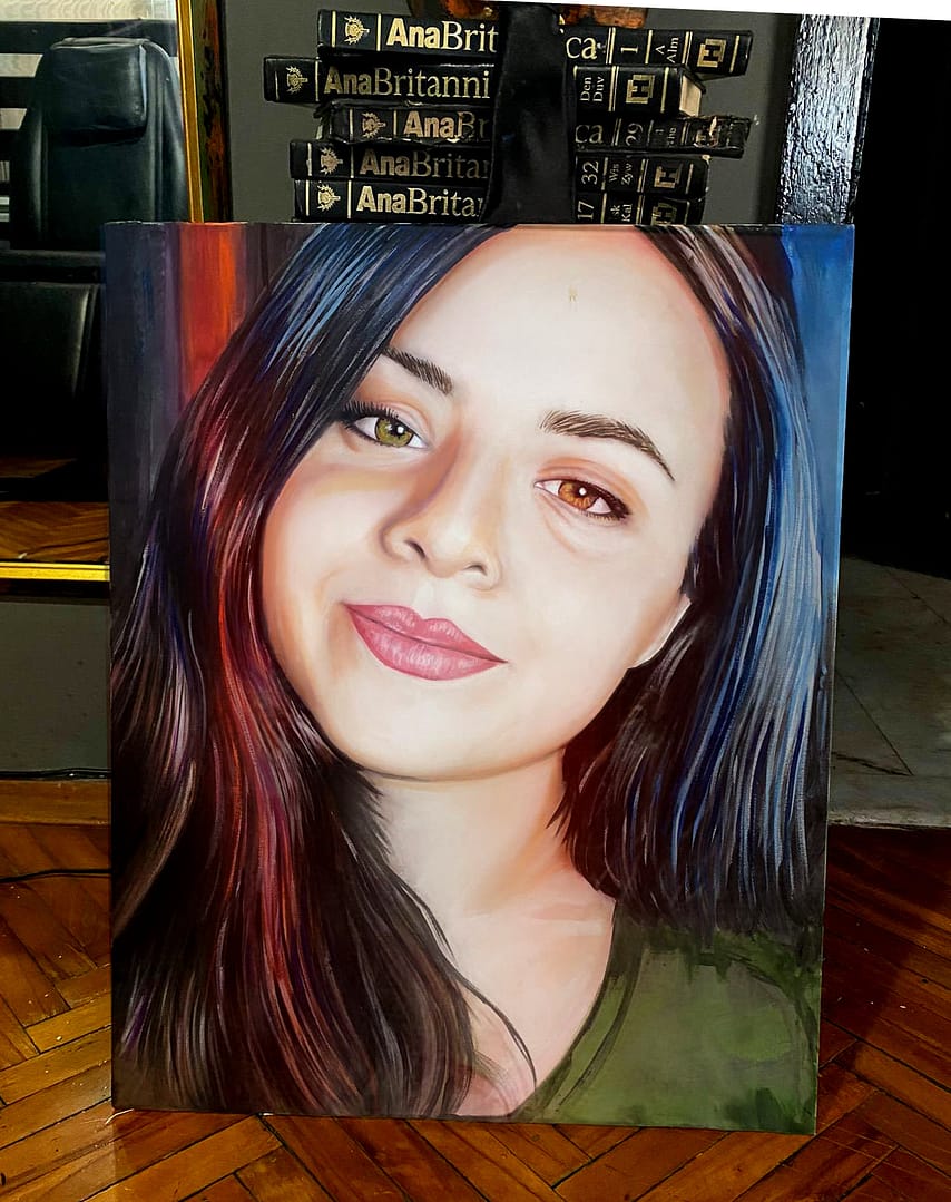 Kişiye özel tasarım hediye karakalem yağlıboya potre ankara istanbul çizim